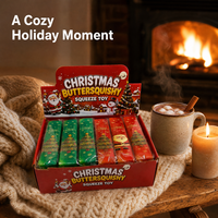 Barre de beurre souple imprimée sapin de Noël, à récupération lente, super douce, anti-stress, jouets squishy OEM ODM