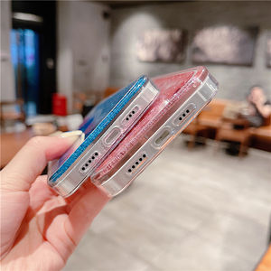 เคสโทรศัพท์แบบน้ำไหลวิบวับ สำหรับ <span class=keywords><strong>iPhone</strong></span> 13 12 11 Pro Max XS X XR 6 <span class=keywords><strong>6S</strong></span> 8 7 <span class=keywords><strong>Plus</strong></span> 5 5S SE 2  วัสดุซิลิโคน - Product Image 3