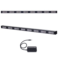 Feu de signalisation directionnel à LED ambre et blanc de 48 pouces (96 LED), certifié ECE R65 SAE, protection IP67, pour chargeuses de chantier – Vente directe usine
