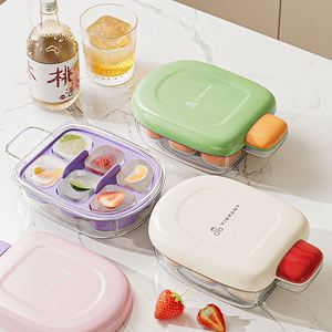 Custom logo Printed Eco-Friendly ABS Ice Tray Household Homemade Ice Cube Mold Easy Release Frozen Food Grade Ice <b>Box</b> - Product Image 2