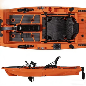 เรือคายัคแบบนั่งบน Yak Outdoors สำหรับตกปลา 1 ที่นั่ง ขนาด 3.1-4 เมตร ดีไซน์แบบต่อประกอบได้ เหมาะสำหรับแม่น้ำ พร้อมระบบขับเคลื่อนด้วยเท้าเหยียบ - Product Image 5