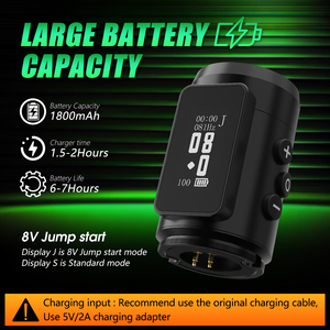XNET Cavallon 1800mAh pantalla LED Digital pistola <span class=keywords><strong>de</strong></span> tatuaje <span class=keywords><strong>el</strong></span>éctrica potente Motor sin núcleo máquina <span class=keywords><strong>de</strong></span> pluma <span class=keywords><strong>de</strong></span> tatuaje inalámbrica para arte corporal - Product Image 5