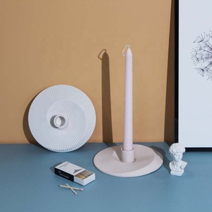 YBH Décoration Romantique Mariage Maison <span class=keywords><strong>Grand</strong></span> Porte-Bougie en Céramique à Tête Unique Brûleur d'Encens à Trois Têtes Écologique Créatif Simple - Product Image 6