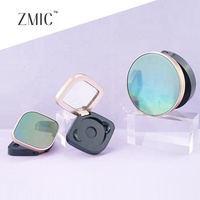 Étui vide de luxe pour poudre compacte, ensemble de maquillage combiné pour femme, palette de blush et d'enlumineur, palette magnétique de correcteur crème avec miroir