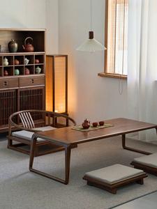 <span class=keywords><strong>Chaise</strong></span> Tatami à dossier <span class=keywords><strong>sans</strong></span> pieds de style japonais pour salon et chambre à coucher avec baie vitrée - Product Image 4