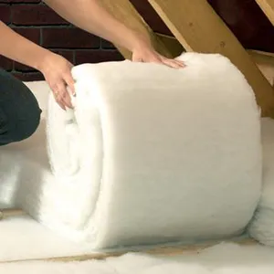 Rouleaux d'ouate en fibre de coton naturelle non tissée à liaison thermique de haute qualité pour vêtements ou sacs