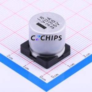 Condensador Electrolítico de Aluminio SMD VUA331M1VTR-1616, D16xL16.5mm 330uF 20% 35V 16mm - Product Image 1