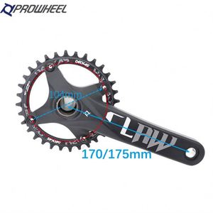 PROWHEEL 104BCD 175/170Mm manivelles 30-52T <span class=keywords><strong>pignon</strong></span> avec pédalier pédalier de vélo de montagne - Product Image 4
