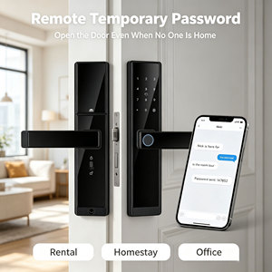 Glomarket Tuya WiFi Fingerprint Smart Door Lock Ttlock APP Remote <b>Control</b> Temporary Password Suitable <b>for</b> Apartment Door Office - Product Image 1