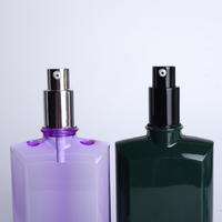 Flacon de parfum en promotion, 60 ml / 150 ml, nouveau design, flacon pulvérisateur carré noir vide personnalisé