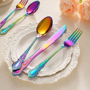 Juego de Cubiertos de Lujo Moderno, Juego de Cuchillos, Tenedores y Cucharas de Acero Inoxidable para Bodas y Restaurantes - Product Image 4