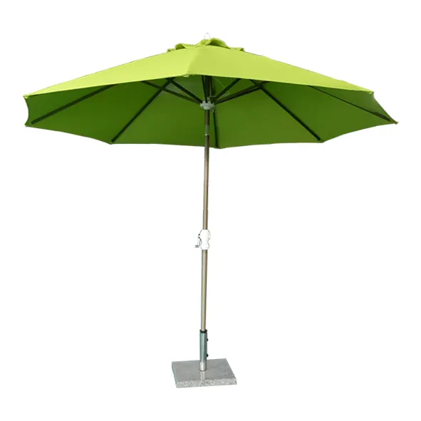 9ft impermeável ao ar livre jardim pátio guarda-chuva com botão Tilt e manivela, mercado guarda-chuva Parasols com base