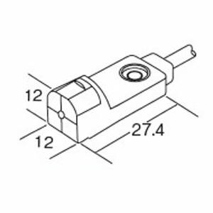 Pour le capteur de proximité inductif de forme rectangulaire GX-H12A Panasonic - Product Image 1