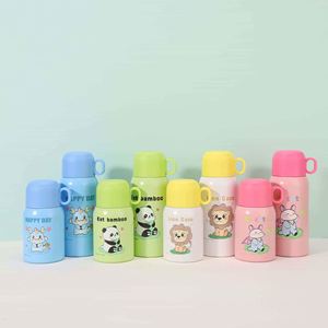 316 Stainless Steel Insulated Water Bottle Pop-Up Lid Portable Thermal Bottle <b>Large</b> Capacity Food Grade Travel <b>Mug</b> - Product Image 1