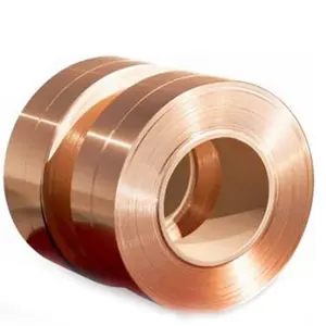 ケーブル銅ストリップコイル用の10ミクロンから100ミクロンのC1100ETPTU1純銅ロールテープフォイル