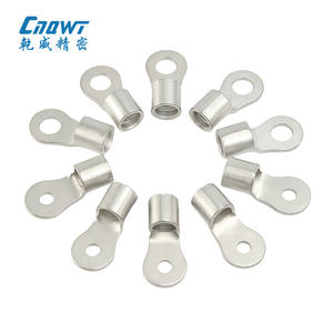 Cosse de câble électrique à sertir en cuivre Bornes circulaires nues non isolées Anneau Série RNB - Product Image 1