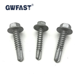 Thép không gỉ 304 A2 316 A4 Tek vít 10g 12g 14g mạ kẽm tự Khoan Vít <span class=keywords><strong>Hex</strong></span> đầu kẽm tự khoan vít - Product Image 3