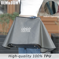Housse de protection imperméable en TPU souple noir givré de bonne qualité pour sac à main S/L, produits pour la saison des pluies avec impression de logo
