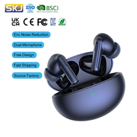 Écouteurs sportifs sans fil à faible latence TWS avec suppression du bruit ENC, casque Bluetooth 5.3 pour joueurs