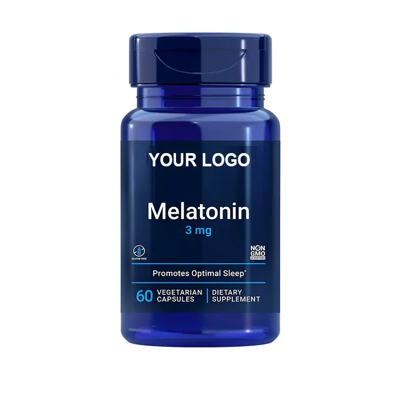 Private Labels Gedächtnis verbesserung Schlaf gesundheits ergänzung Melatonin Vitamin B6 VB6 Pillen 5mg Kapseln Melatonin