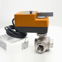 Vanne à boisseau sphérique électrique Winvall pour eau chaude/froide, actionneur 0-10V, en acier inoxydable, motorisée, à commande proportionnelle