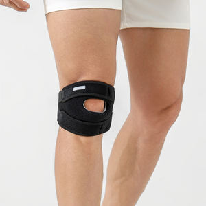 Rodillera Ajustable, Flexible y Transpirable Vilico, <span class=keywords><strong>Rodilleras</strong></span> de Poliéster Negras para Adultos, Logotipo Personalizado, Protección Profesional Deportiva - Product Image 3