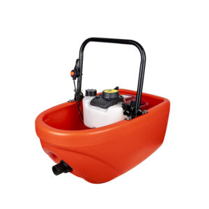 Bomba autocebante de gasolina portátil, Mini motor de gasolina multiusos rojo, bomba de agua con rociador tipo <span class=keywords><strong>barco</strong></span> flotante - Product Image 2