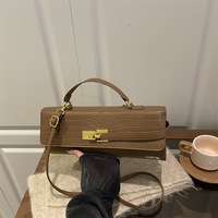 Sac fourre-tout de luxe pour femme avec fermoir de marque, sac à main haut de gamme grande capacité, sacs bandoulière tendance, sac à épaule exquis