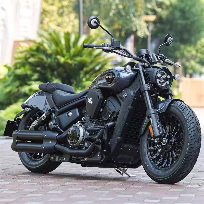 Benda 500cc черный Электрический кюрайзер для мотоцикла, 4-цилиндровый двигатель с системой зажигания с водяным охлаждением, замена/ремонт 500cc