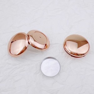 Caja de embalaje dorada, estuche compacto para maquillaje en polvo prensado, para iluminador, colorete, sombra de ojos, contenedor vacío de pequeña capacidad - Product Image 2