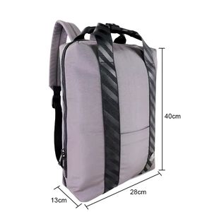 Mochila de poliéster estilo preppy vintage OEM para verano, mochila escolar portátil, bolso de negocios para hombre y mujer, con cremallera, informal, para el tiempo libre, para portátil - Product Image 1