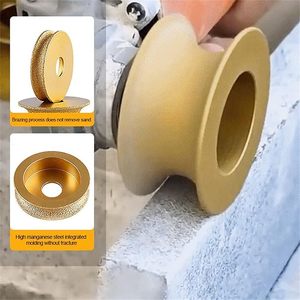 75mm khô chân không <span class=keywords><strong>brazed</strong></span> demi-bullnose cạnh kim cương Mài bánh xe hồ sơ Tay Kim Cương bánh xe mài Loại sản phẩm - Product Image 1