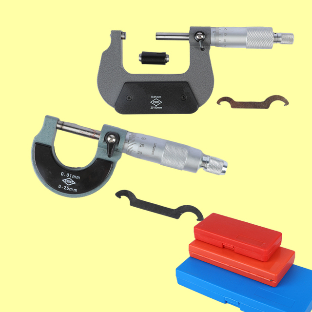 High Quality 0-25Mm Micrometer Head Inch Spherical Exterior Micrometer