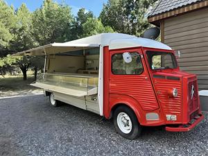 Camionnette alimentaire électrique rétro personnalisée Citroën avec four à croissants électrique commercial pour la place de la ville - Product Image 4