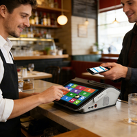 Многофункциональная POS-система Longfly 11,6 дюйма: мини-планшет для заказов, Windows 10, считыватель NFC, настольный терминал, кассовый аппарат