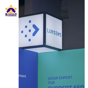 Trung Quốc Nhà sản xuất trong nhà đôi hai mặt siêu mỏng khung LED hiển thị cột trụ cột hộp Đèn - Product Image 2