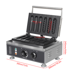 Machine à gaufres et hot-dogs électrique 110/220V, machine à en-cas d'Halloween, 3 moules en acier inoxydable, antiadhésif, incontournable pour les boulangers, nouveau corn dog - Product Image 2