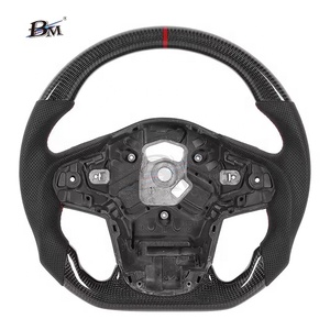 Volant sport personnalisé en fibre de carbone Offre Spéciale 350mm pour 2019-2024 pour <span class=keywords><strong>Toyota</strong></span> <span class=keywords><strong>Supra</strong></span> BM fabriqué sur mesure avec du matériel PU - Product Image 1