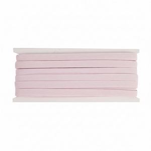 Cordon élastique en macramé tressé en polyester rose, 3/8 pouce, longueur personnalisée, haute élasticité, extensible, pour couture, vêtements, bricolage, artisanat, sacs - Product Image 1