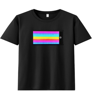 Custom Light Up LED Camisetas Glowing Light Up Ecualizador Led Display <span class=keywords><strong>Ropa</strong></span> para hombres Camiseta - Product Image 3