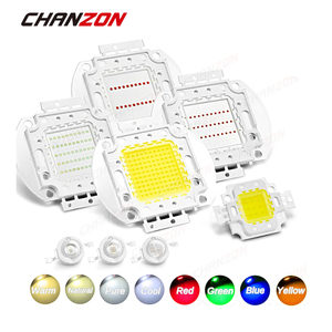 Chanzon <span class=keywords><strong>1W</strong></span> 3W 5W 10W 20W 30W 50W 100W chip <span class=keywords><strong>LED</strong></span> công suất cao ấm áp mát mẻ Trắng Đỏ Xanh Xanh vuông ánh sáng ma trận tích hợp đèn lõi ngô - Product Image 1