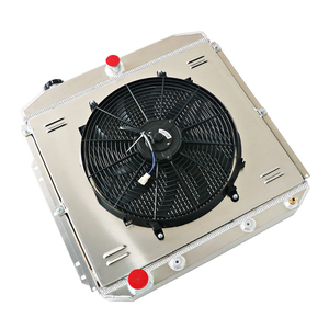Radiatore con Serbatoio dell'Acqua in Alluminio e Copertura Ventola per <span class=keywords><strong>Ford</strong></span> Truck <span class=keywords><strong>Courier</strong></span> 1953-1956, Sistema di Raffreddamento Motore Personalizzato - Product Image 3