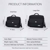 Sac Messager Homme en Tissu Oxford 15 Pouces, Imperméable, avec Port USB, pour Affaires et Loisirs, Vente en Gros