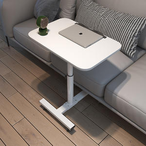 Table d'appoint de canapé mobile, réglable en hauteur, rétractable, petite table de salon, bureau à domicile, étagère d'ordinateur pour chambre, table de chevet en MDF - Product Image 1