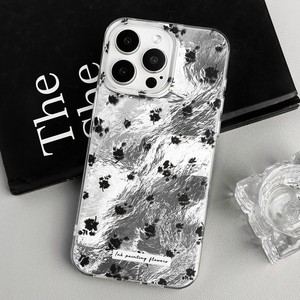 <span class=keywords><strong>Coque</strong></span> de téléphone Ins French Simple noire à motif floral avec pendentif nœud pour <span class=keywords><strong>iPhone</strong></span> 16 15 14 13 Pro Max, <span class=keywords><strong>coque</strong></span> arrière Funda - Product Image 2