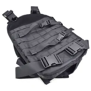 Multifunctional Tactical Backpack Black Plainclothes Stealth Tactical Vest Backpacks