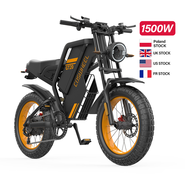 2024 New Ebike Fatbike Electric Fat Tire Bike 20inch Coswheel Gt20 V20 Fattire Electric Bicycle Fat Bike From Top 5 Supplier