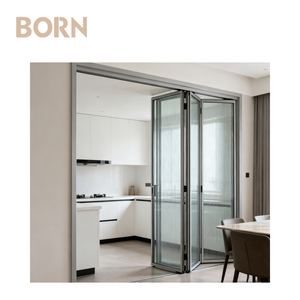 Fácil instalación, tamaño personalizado, marco de aluminio duradero, puerta plegable de acordeón para el hogar, dormitorio, organizador de <span class=keywords><strong>armario</strong></span> - Product Image 5