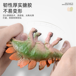 Grand jouet Tyrannosaurus <span class=keywords><strong>Rex</strong></span> réaliste en caoutchouc souple, figurine animale pour garçons - Product Image 5