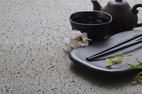 Plato rectangular de melamina con textura mate negra, plato de Sushi japonés para restaurante, rollo de Sushi Izakaya Yakitori, plato para servir Tamagoyaki
